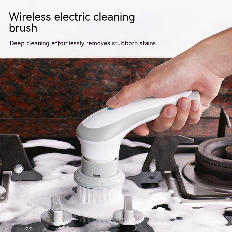 4-in-1 Cordless Electric Spin Scrubber - High-Power Handheld Cleaning Brush Set