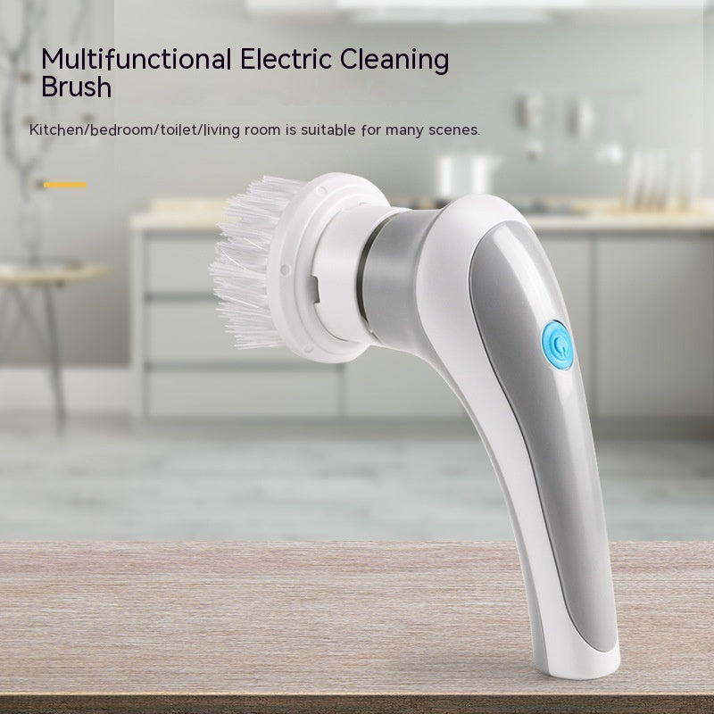 4-in-1 Cordless Electric Spin Scrubber - High-Power Handheld Cleaning Brush Set