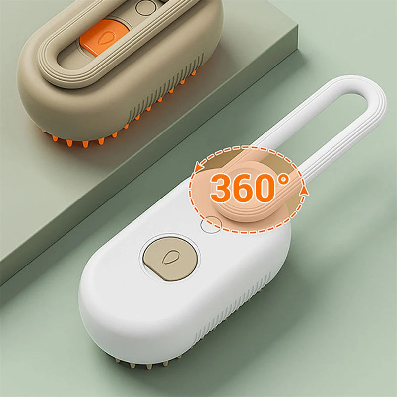 PawMist Grooming Brush — 3‑in‑1 Spray, Massage & Deshedding (Cats & Dogs)