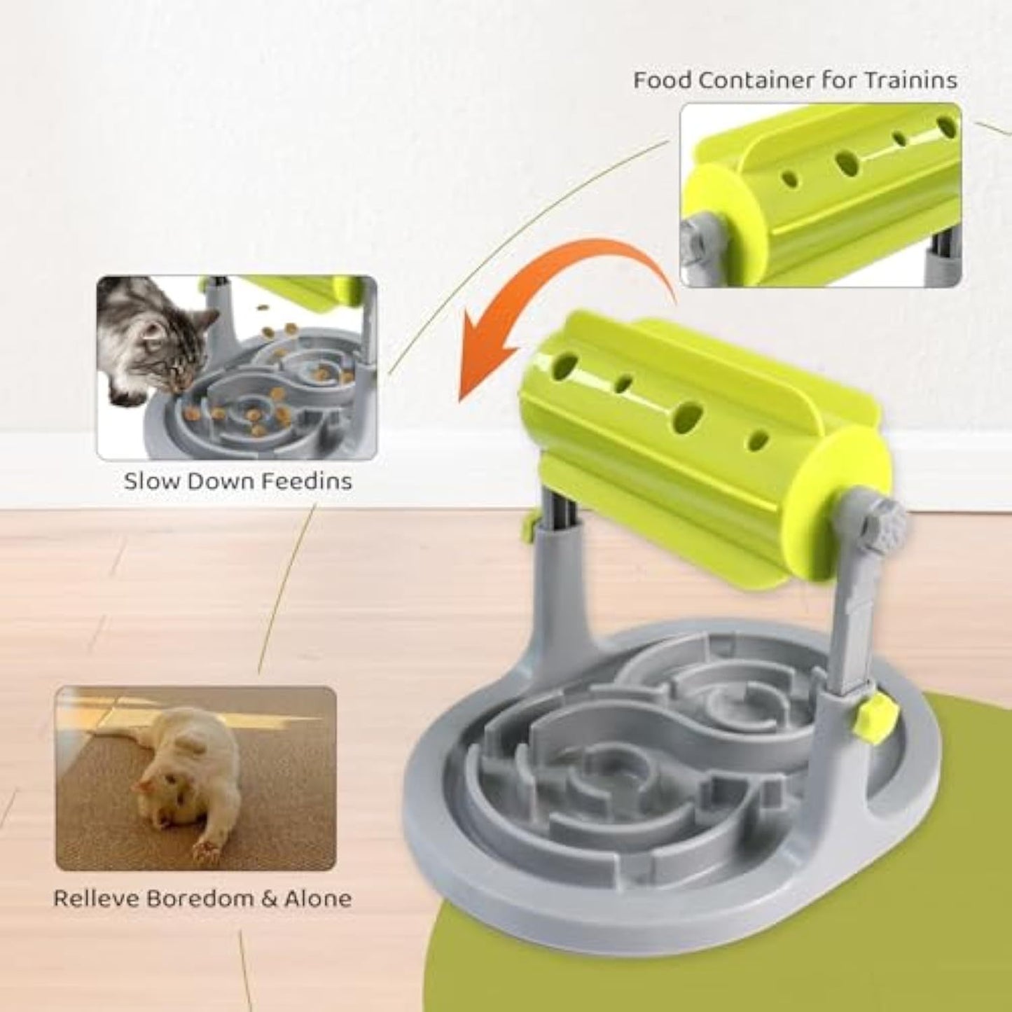 Adjustable Puzzle Slow Feeder for Cats & Dogs