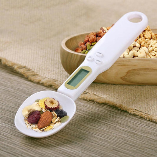 The Gram Master: Digital Spoon Food Scale with Tare & Hold Function