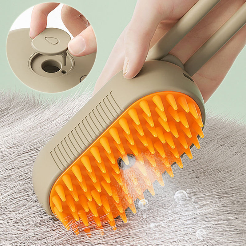 PawMist Grooming Brush — 3‑in‑1 Spray, Massage & Deshedding (Cats & Dogs)
