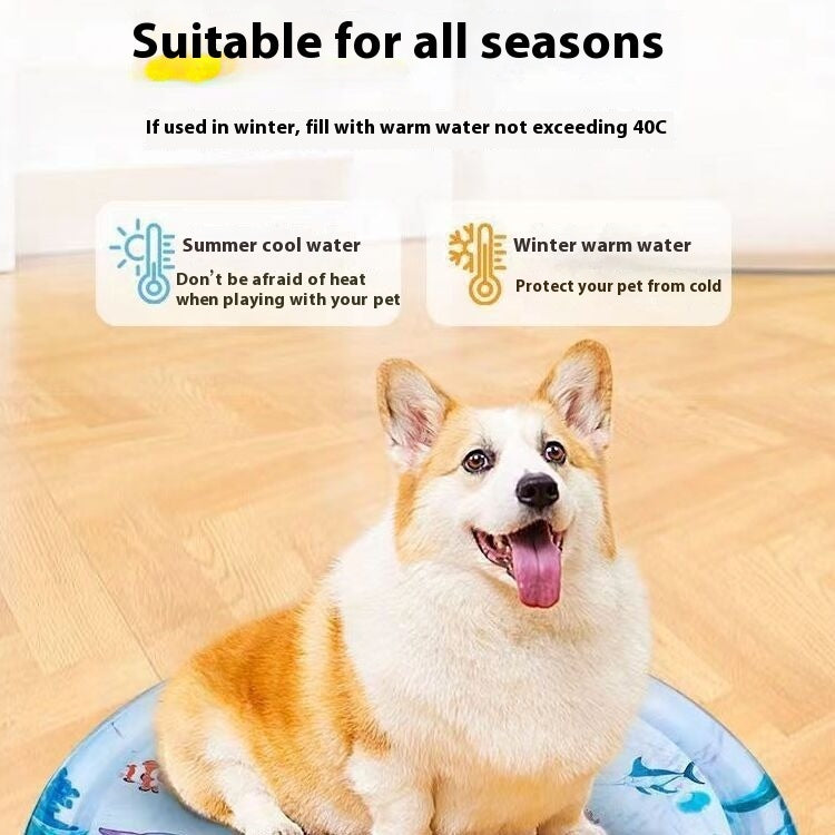 Summer Cooling Pet Water Bed for Dogs & Cats