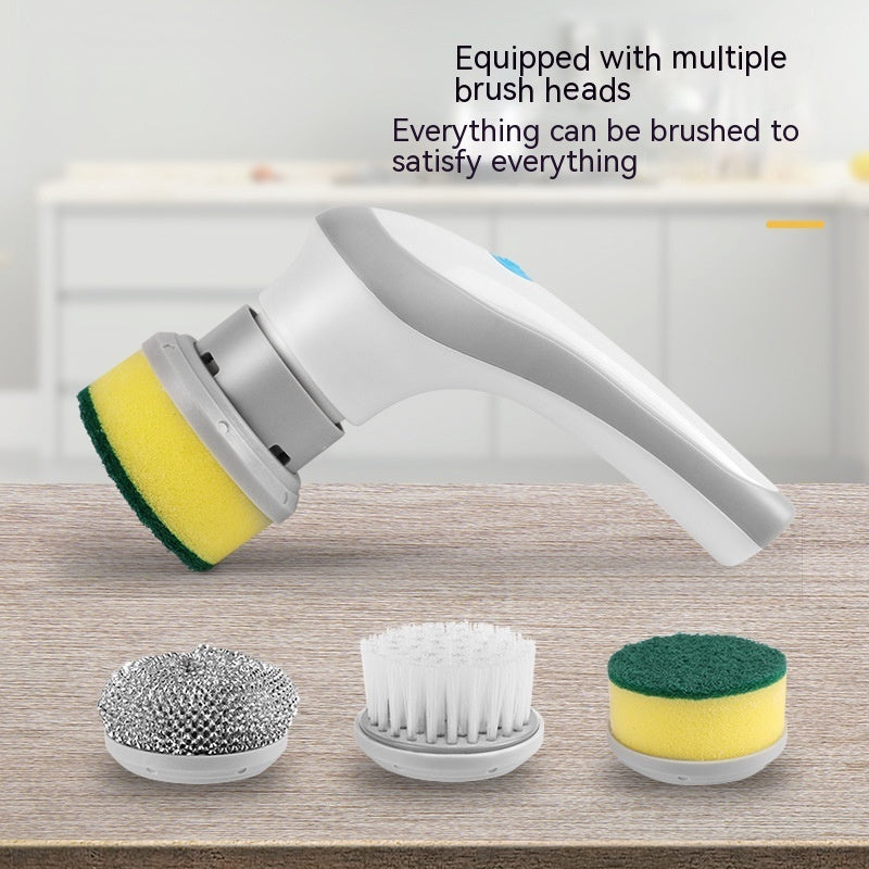 4-in-1 Cordless Electric Spin Scrubber - High-Power Handheld Cleaning Brush Set