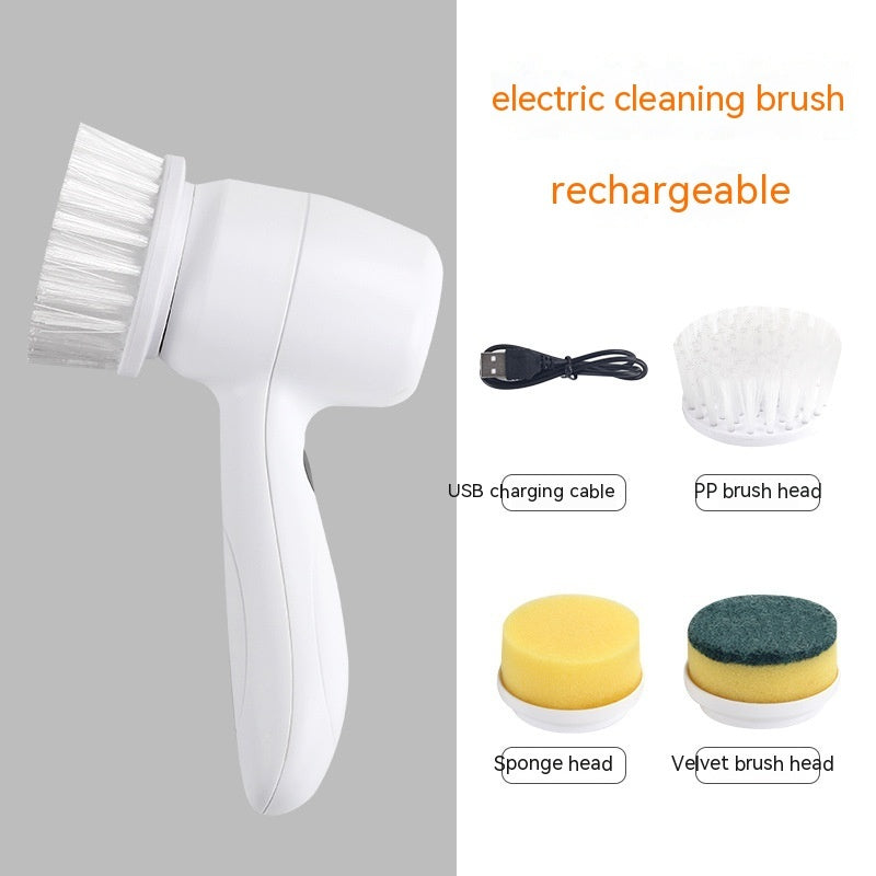 4-in-1 Cordless Electric Spin Scrubber - High-Power Handheld Cleaning Brush Set