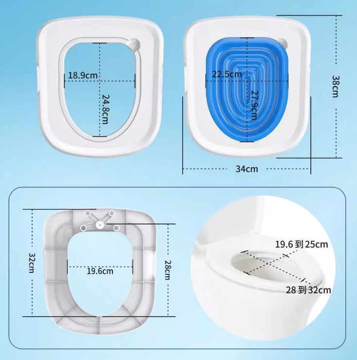 Cat Toilet Training Kit with Reusable Litter Mat — Plastic