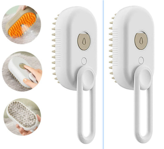 PawMist Grooming Brush — 3‑in‑1 Spray, Massage & Deshedding (Cats & Dogs)