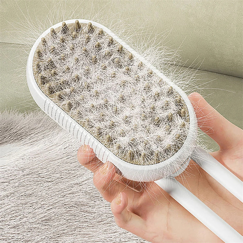 PawMist Grooming Brush — 3‑in‑1 Spray, Massage & Deshedding (Cats & Dogs)