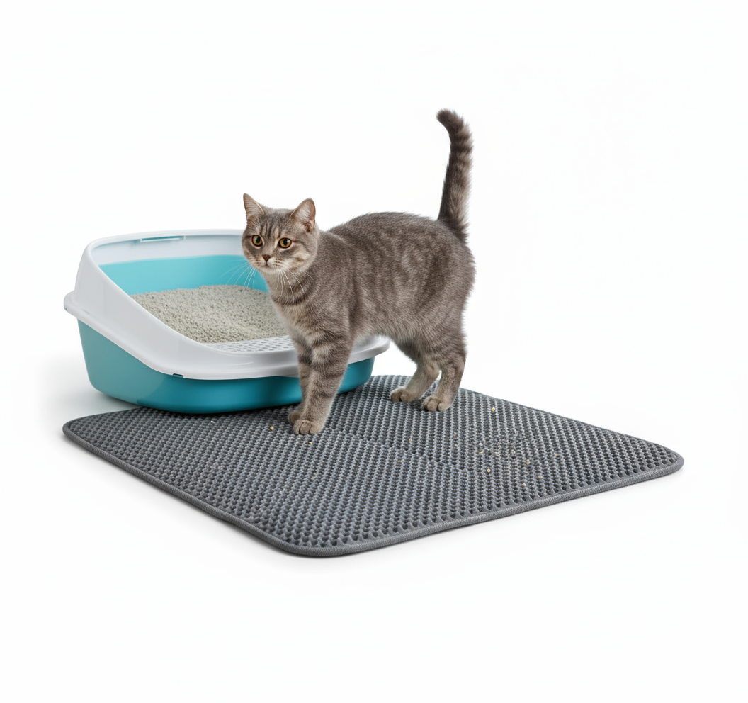PurrMat — Honeycomb Double‑Layer Litter Mat