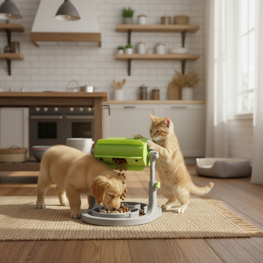 Adjustable Puzzle Slow Feeder for Cats & Dogs